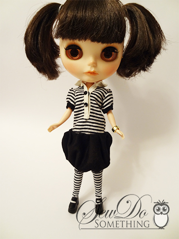 Black Polo Puff Dress 1